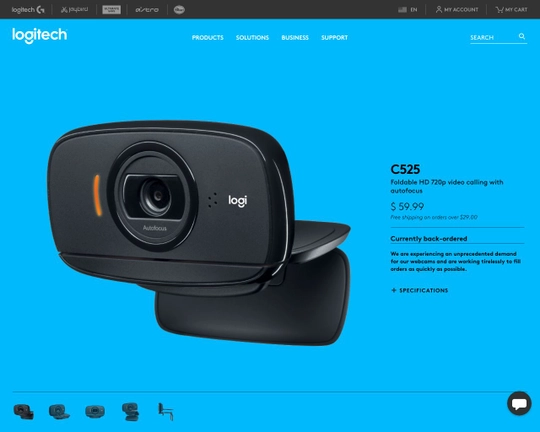 Logitech HD Webcam C525