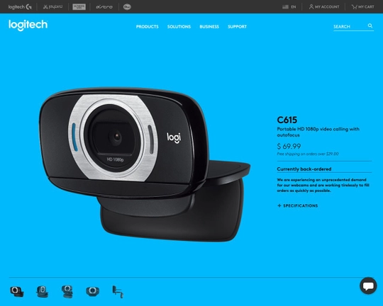 Logitech HD Webcam C615