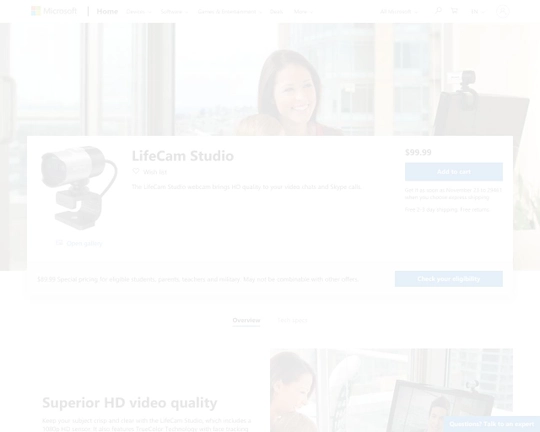 Microsoft LifeCam Studio