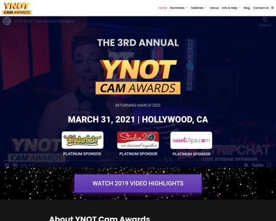 YNOT Cam Awards